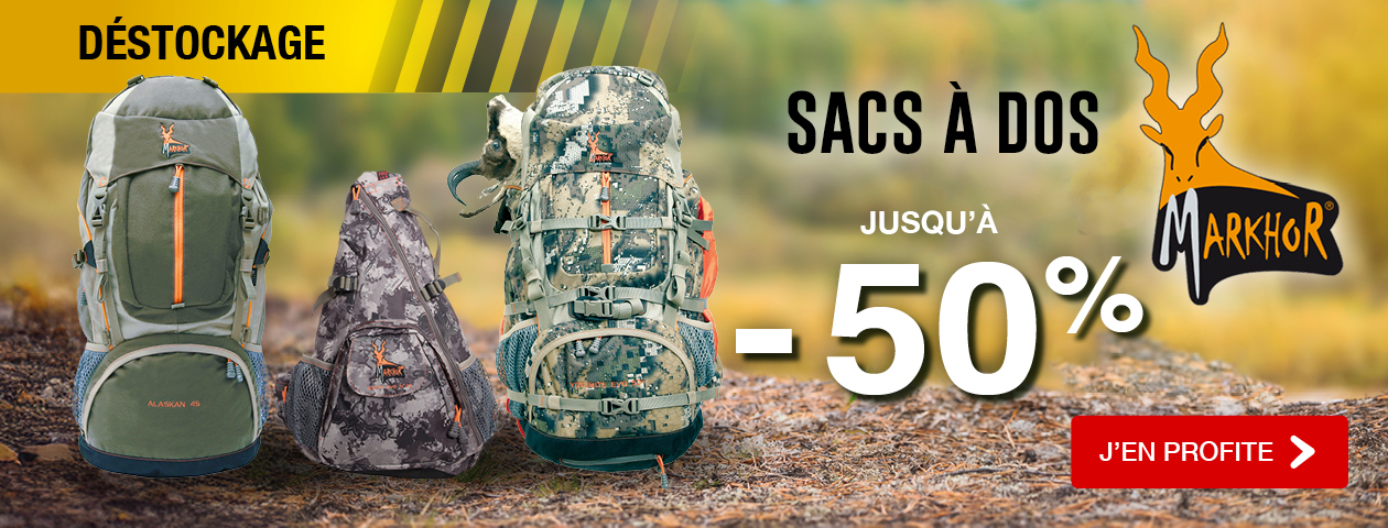 Déstockage MARKHOR / Sacs à dos jusqu’à -60%