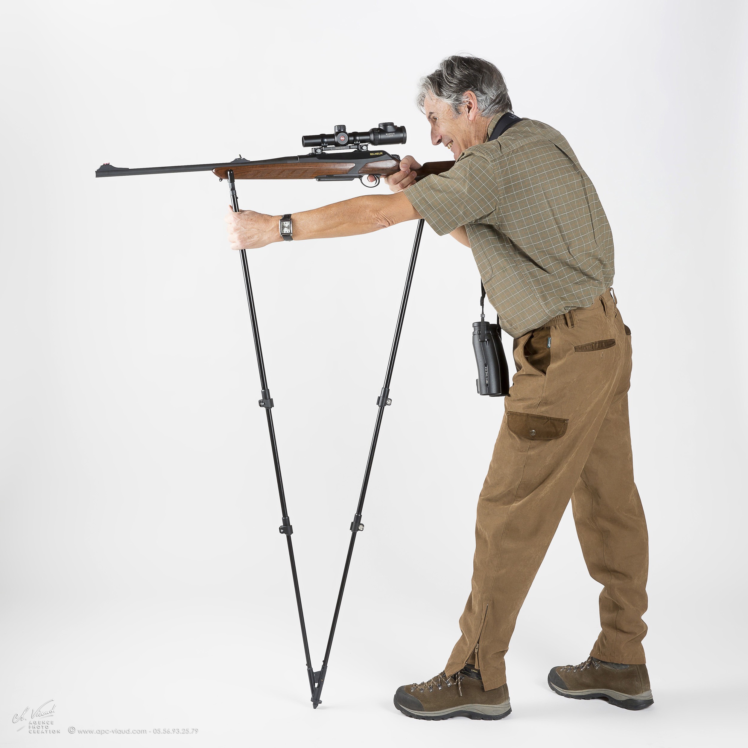 Canne de tir 4 Stable Sticks Monteria, MADE IN CHASSE - Equipements de chasse