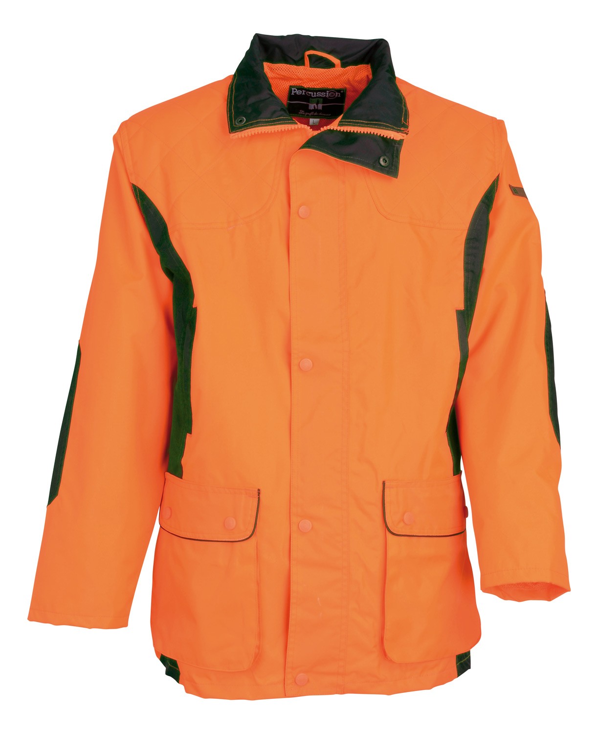 Veste de traque Percussion Renfort Ripstop - Orange, Orange, Taille S, MADE IN CHASSE - Equipements de chasse