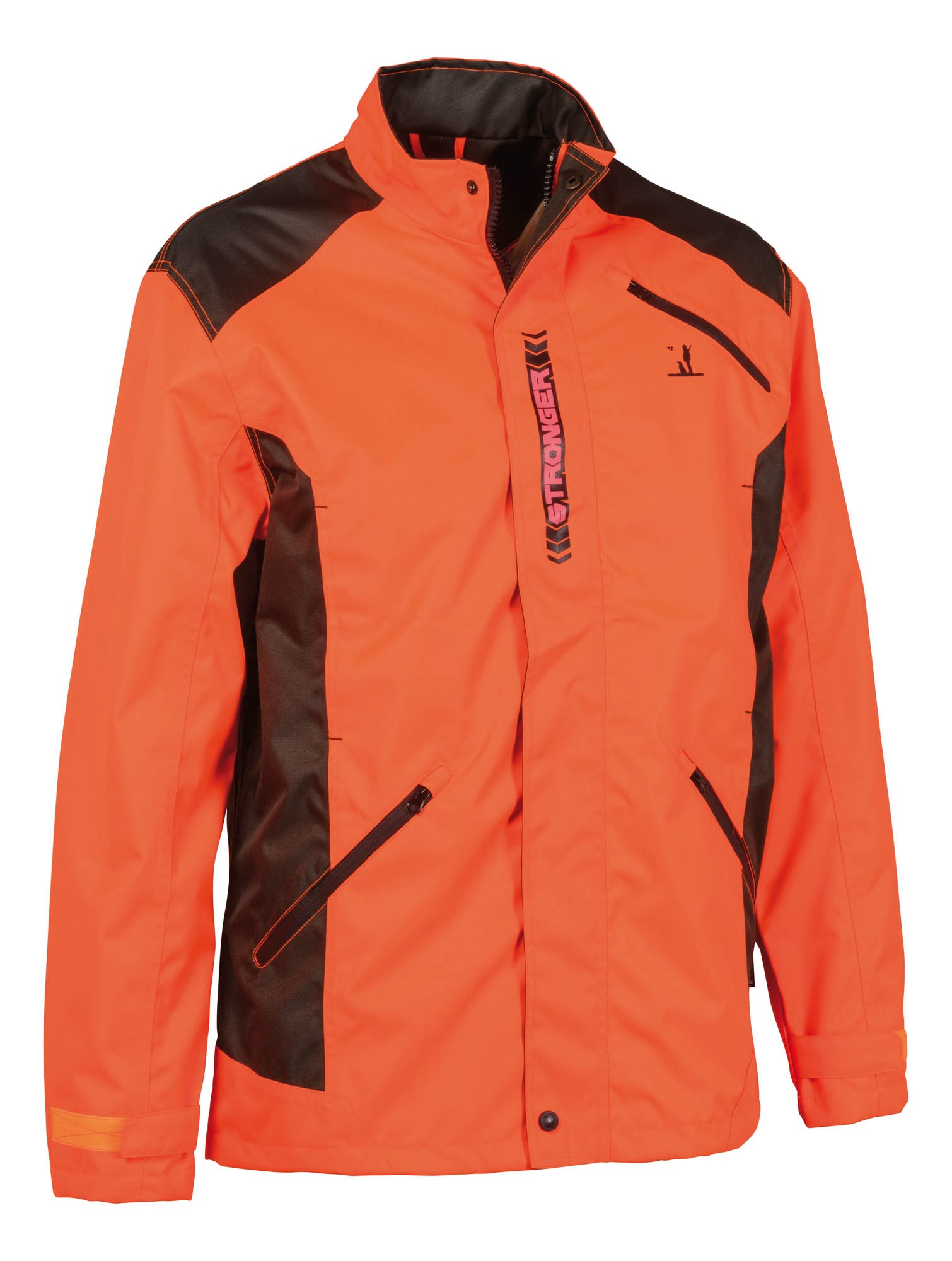 Veste de traque Percussion Stronger Evo - Orange, Orange, Taille 3XL, MADE IN CHASSE - Equipements de chasse
