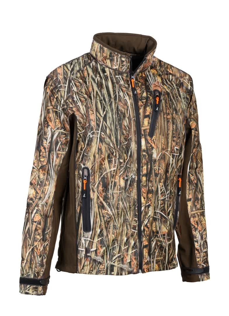 Blouson de chasse softshell Percussion GhostCamo Wet, Vert, Taille XL, MADE IN CHASSE - Equipements de chasse