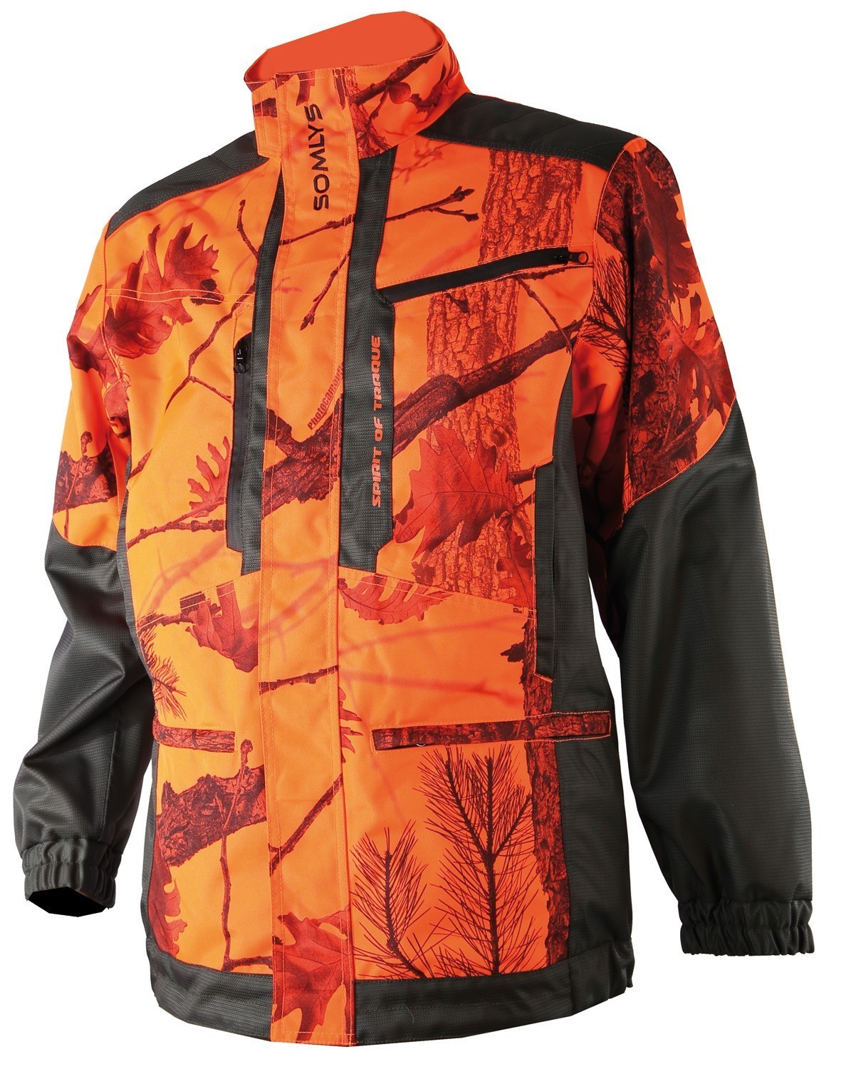 Veste de traque Somlys Spirit Traque 457, Orange, Taille 2XL, MADE IN CHASSE - Equipements de chasse