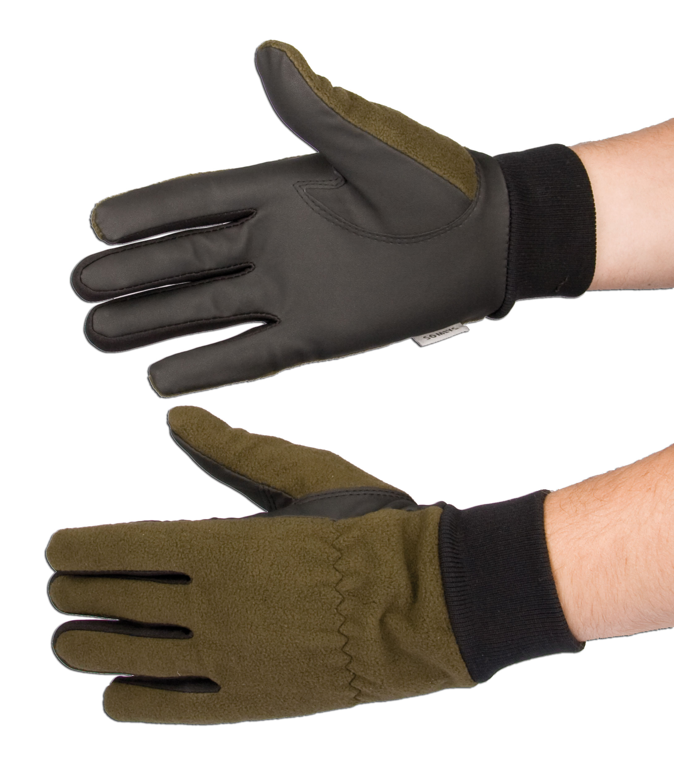 Gants de chasse Softshell unis Somlys 813, Vert, MADE IN CHASSE - Equipements de chasse