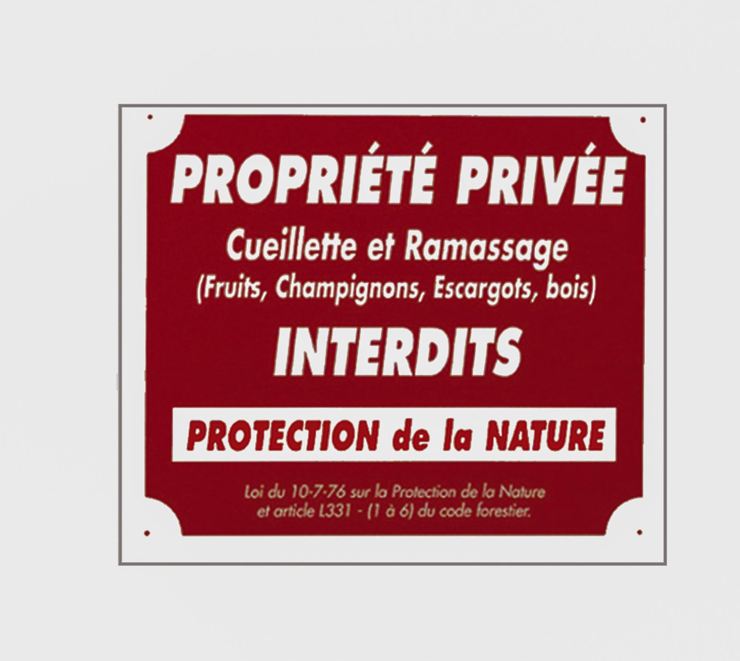 Pack 10 pancartes de chasse PROPRIÉTÉ PRIVÉE / 2, MADE IN CHASSE - Equipements de chasse