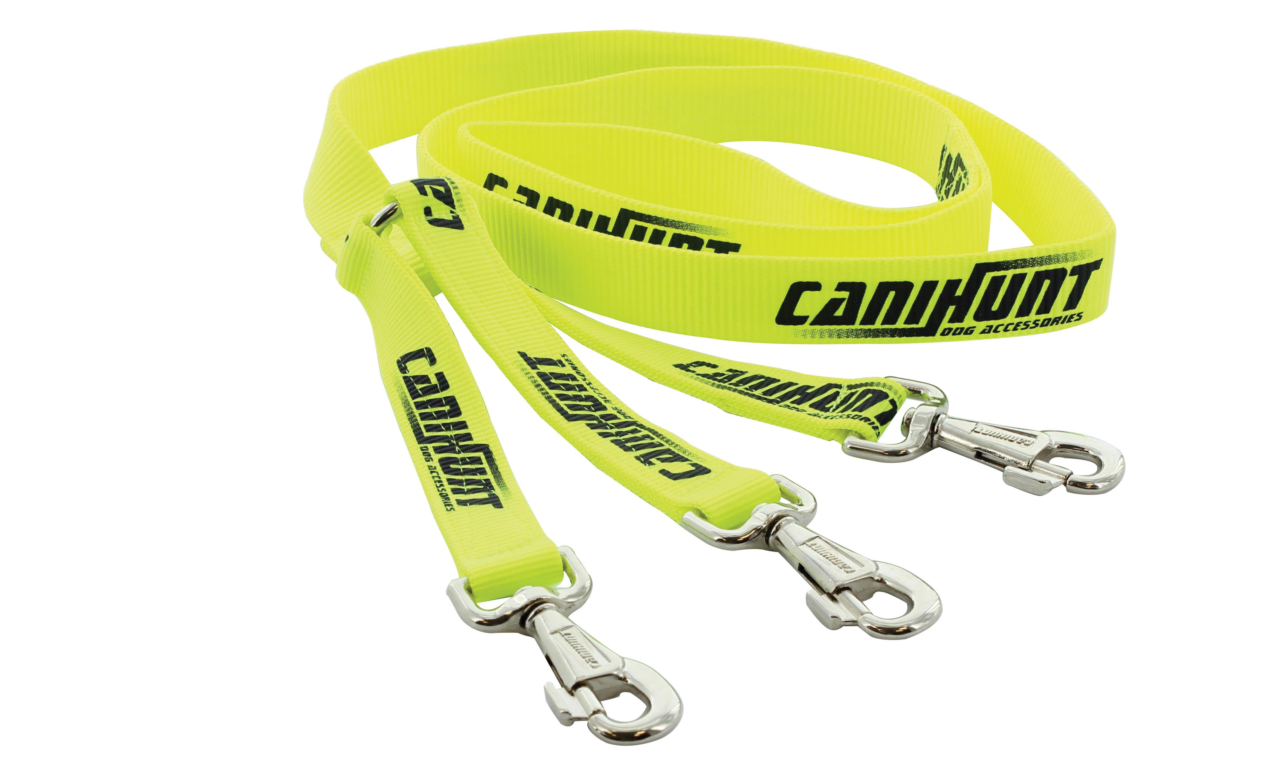 Laisse tripleur plate CaniHunt Hunter - 1,50 m, MADE IN CHASSE - Equipements de chasse