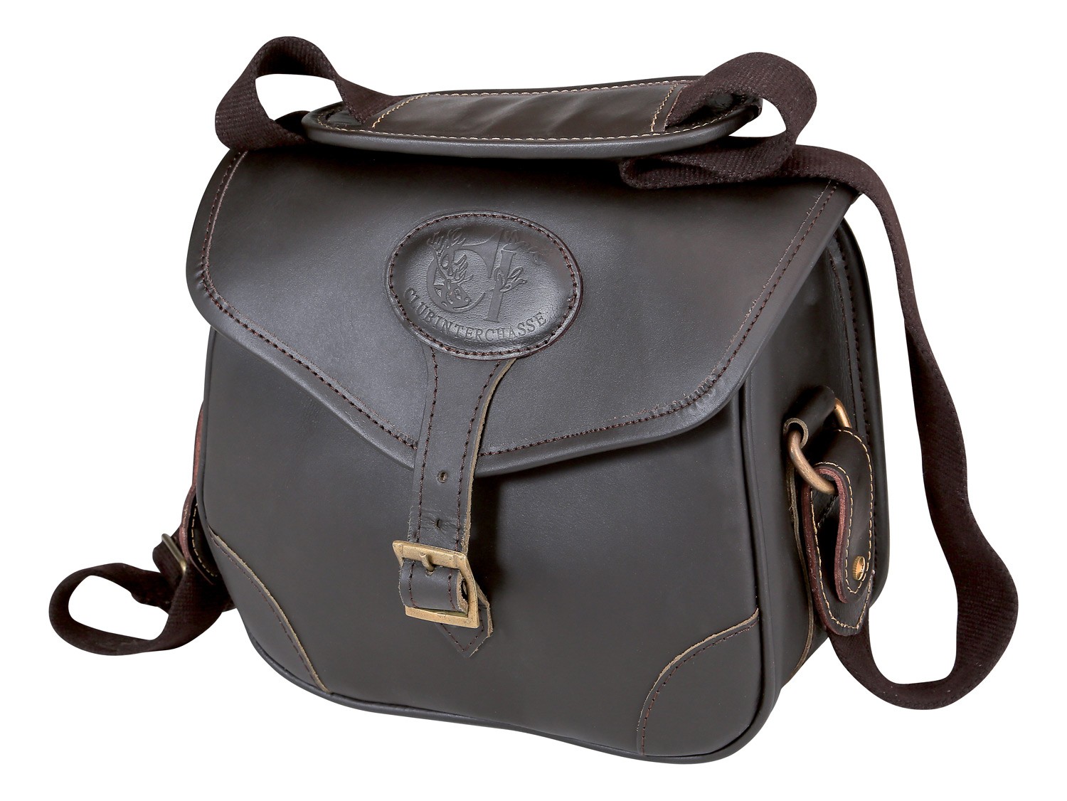 Sac à cartouches cuir Club Interchasse Andy, MADE IN CHASSE - Equipements de chasse