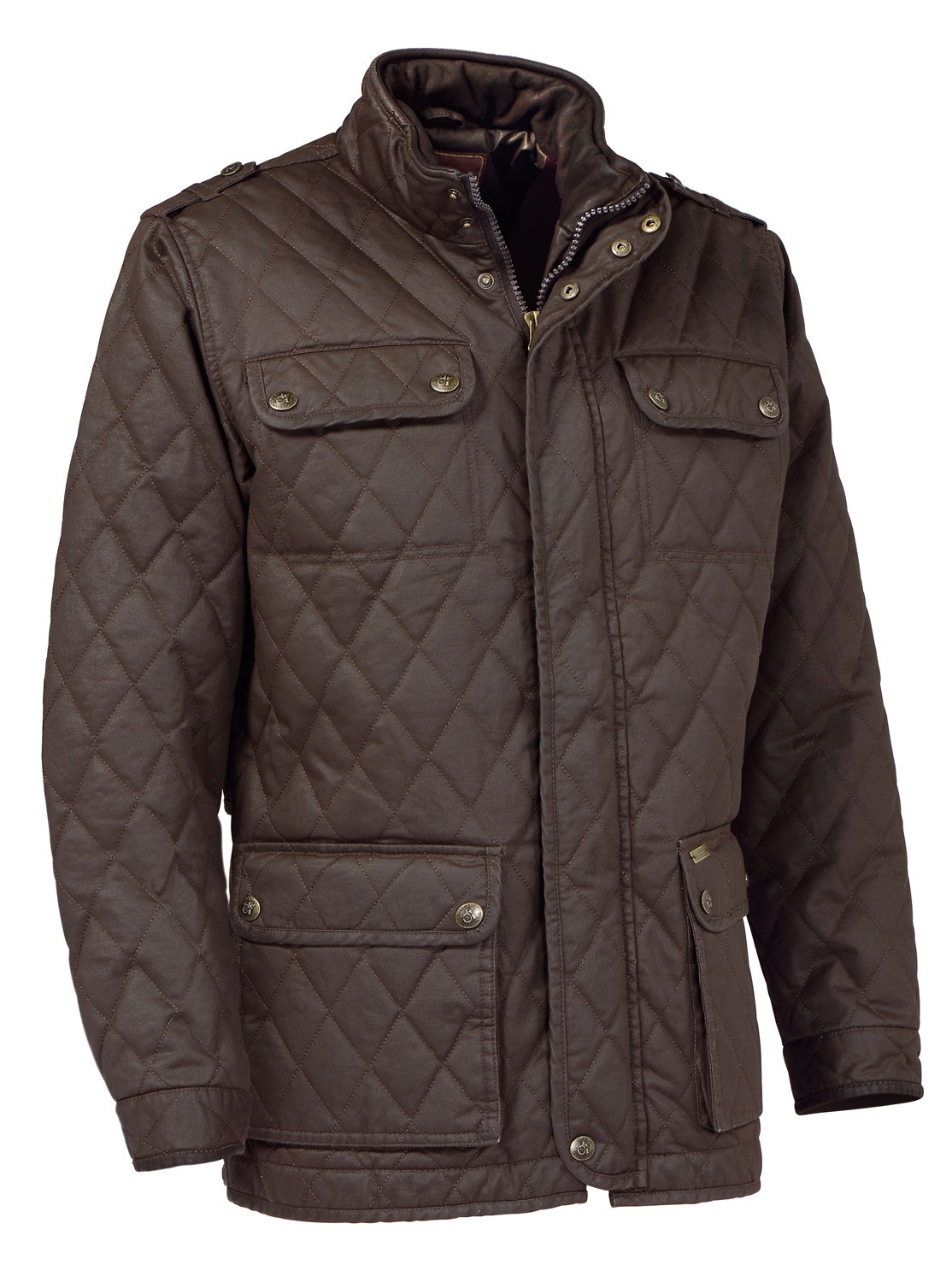 Veste d'après-chasse Club Interchasse Sully, Marron, Taille S, MADE IN CHASSE - Equipements de chasse MADE IN CHASSE