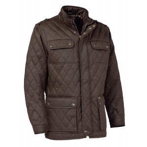 Veste d'après-chasse Club Interchasse Sully, Marron, Taille M, MADE IN CHASSE - Equipements de chasse MADE IN CHASSE