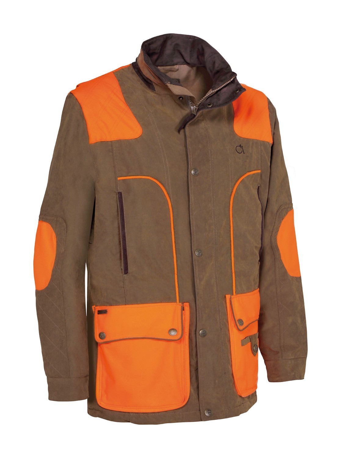 Veste de chasse Club Interchasse Charles, Orange, Taille S, MADE IN CHASSE - Equipements de chasse