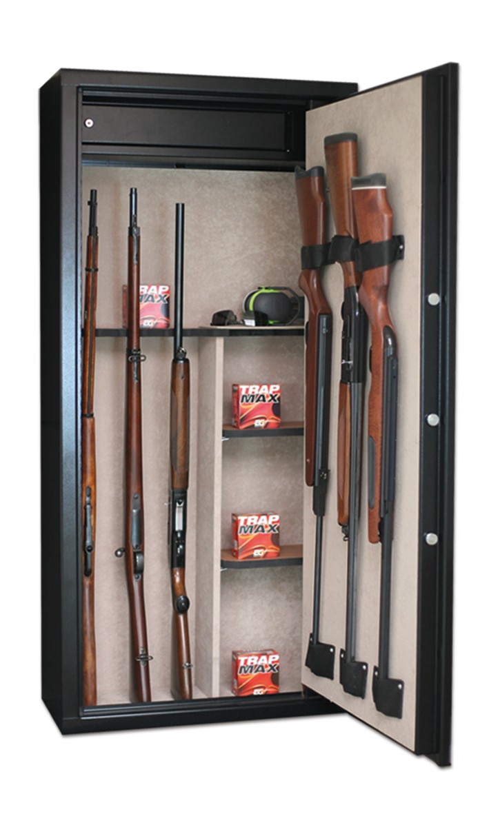 Armoire forte Infac Classic CT14 modulable / 11-14 armes, Noir, MADE IN CHASSE - Equipements de chasse