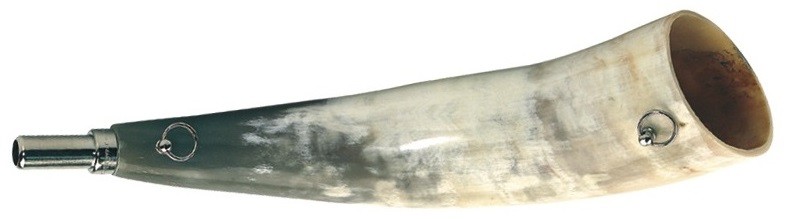 Corne de chasse 27 cm en corne naturelle Elless, MADE IN CHASSE - Equipements de chasse