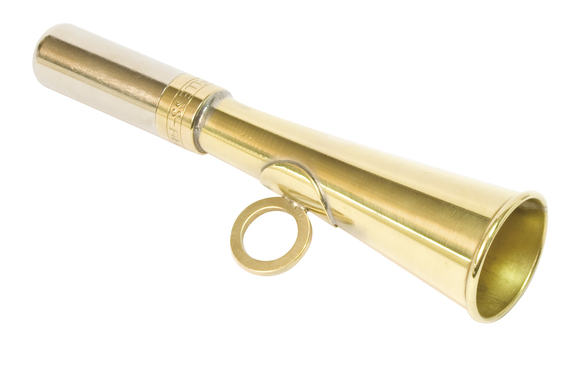 Corne de chasse 12 cm droite de poche Elless, MADE IN CHASSE - Equipements de chasse