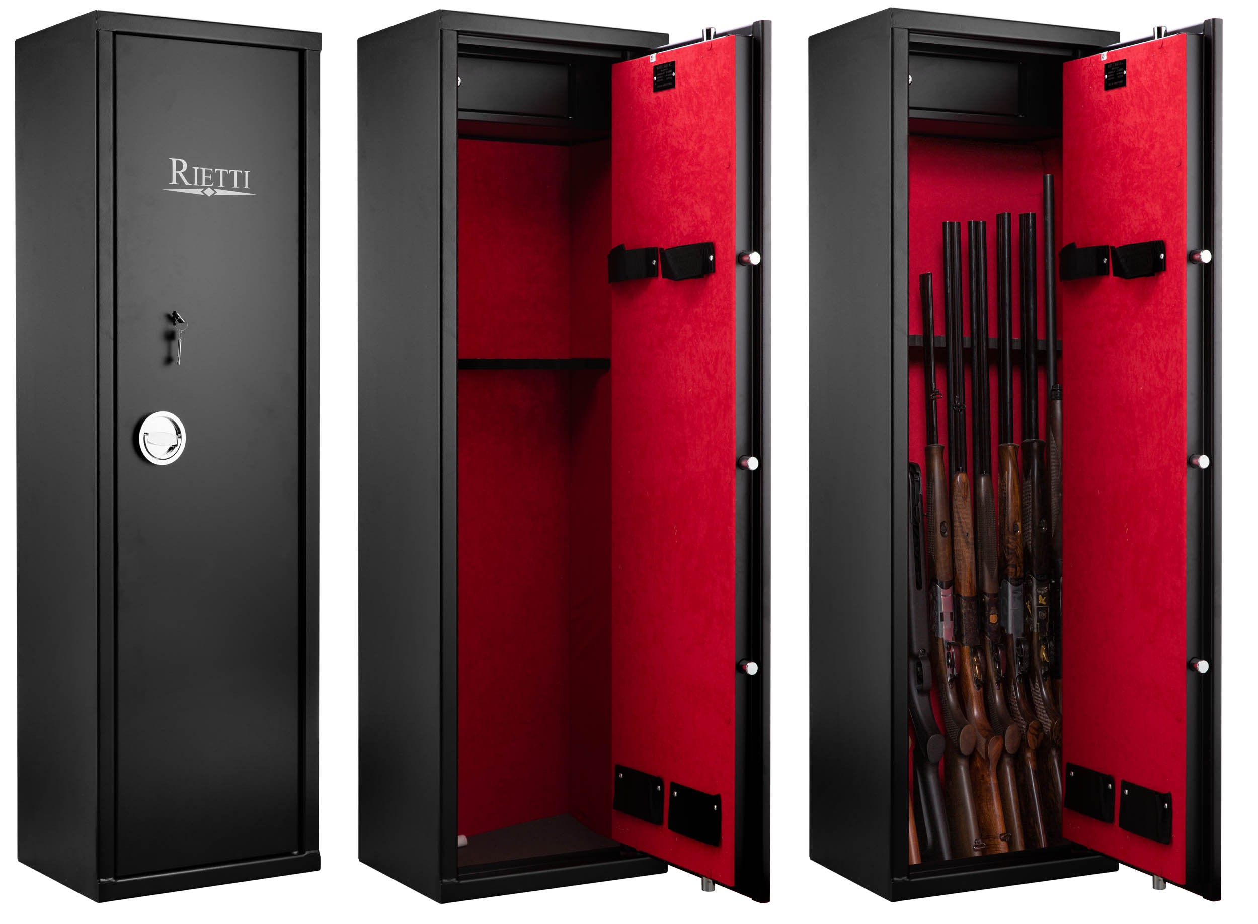 Armoire forte Rietti Premium 10 armes + coffre intérieur, MADE IN CHASSE - Equipements de chasse