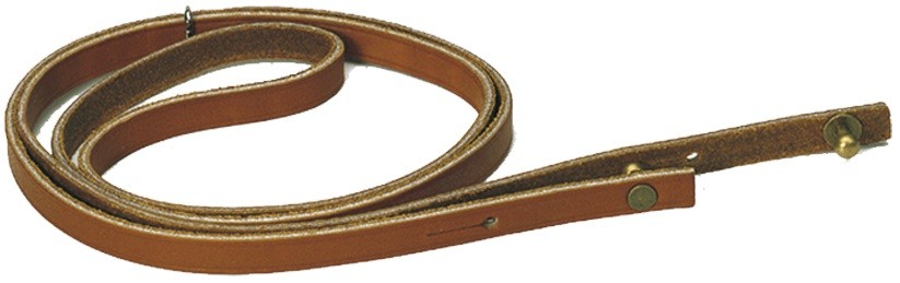 Lanière-sautoir en cuir gras pour corne de chasse, MADE IN CHASSE - Equipements de chasse