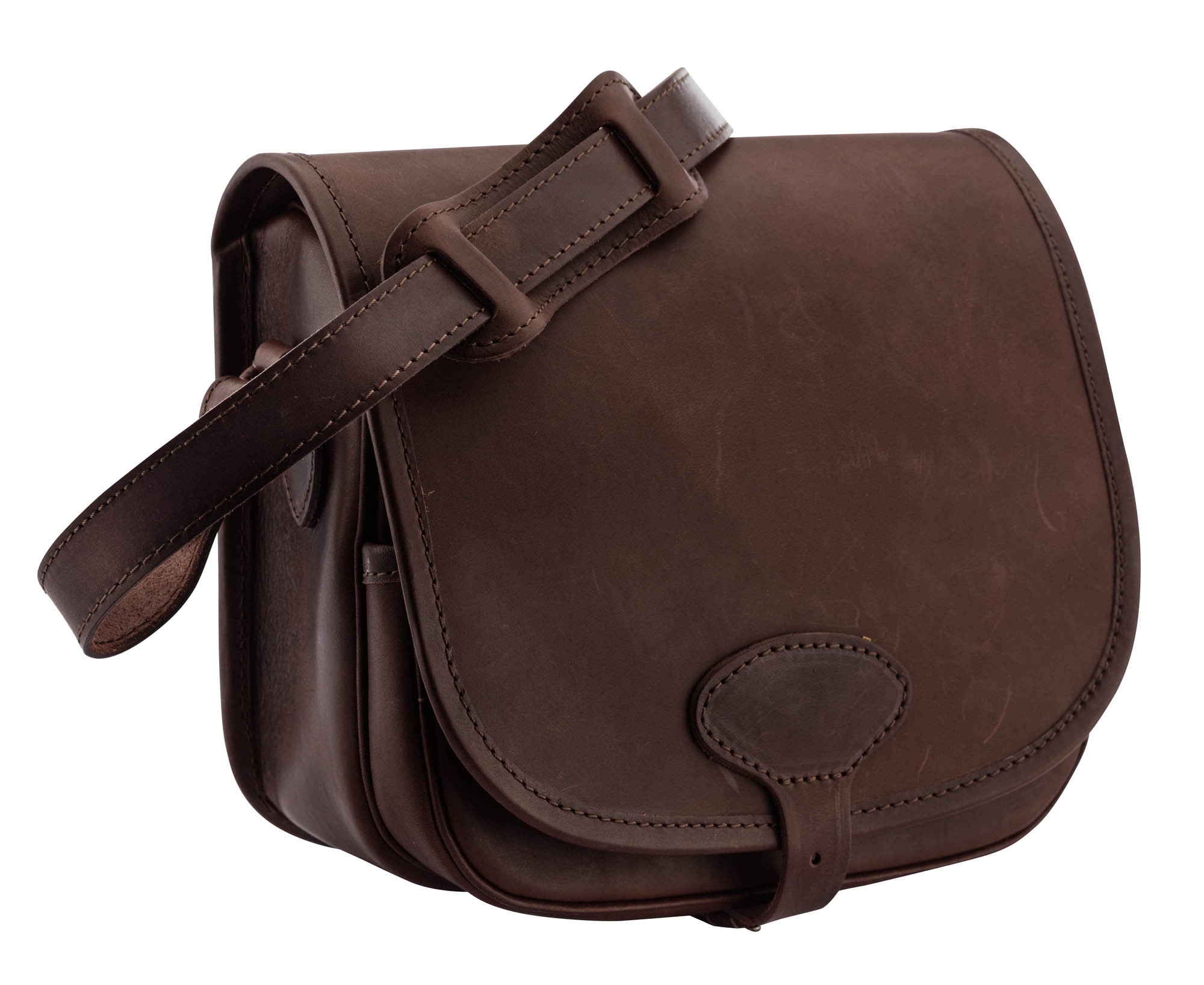 Sac cartouchière cuir gras Country Sellerie, MADE IN CHASSE - Equipements de chasse