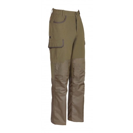 Pantalon de chasse hyperstretch renforcé Percussion Savane