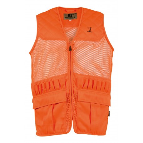 Gilet de chasse Percussion Savane filet - Orange