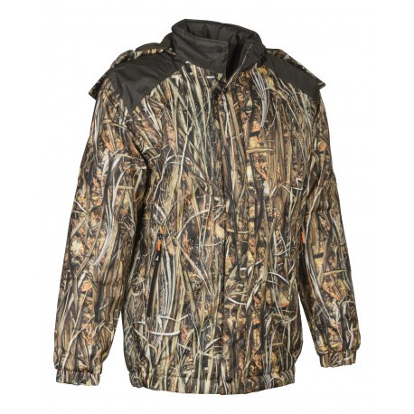 Veste de chasse coupe-vent chaude Percussion Renfort - GhostCamo Wet