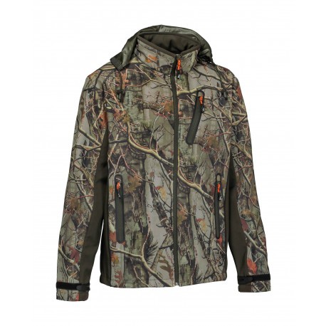Blouson de chasse softshell Percussion GhostCamo Forest