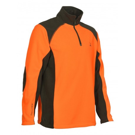 Polo de chasse Percussion polaire Orange - Kaki