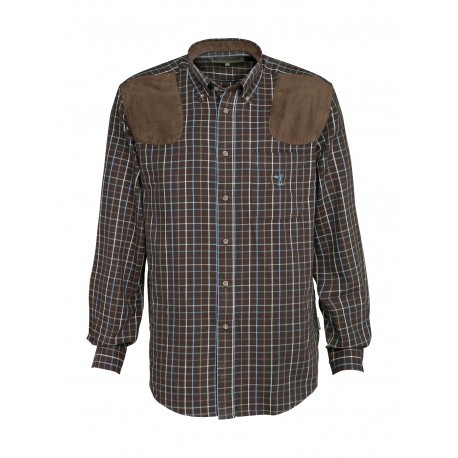 Chemise de chasse Percussion Sologne - Marron