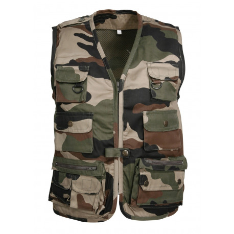 Gilet reporter Enfant Percussion Camo - Taille 12 ans