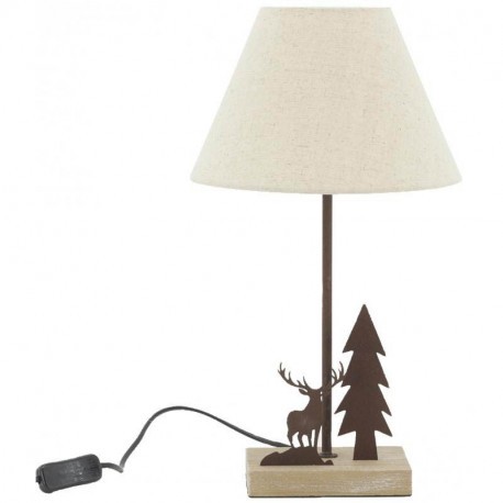 Lampe Cerf et sapin