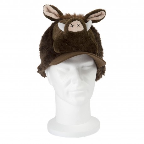 Casquette Sanglier en peluche