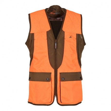 Gilet de chasse ProHunt Grouse Kaki - Orange