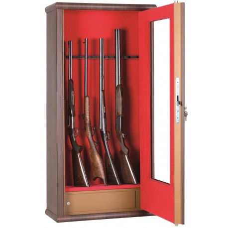 Armoire forte vitrine Infac Wood Look / 12 armes