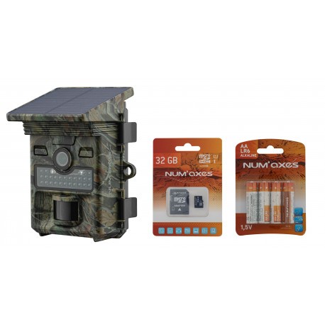 Pack Piège photo Num'Axes PIE1069 + Piles + Carte mémoire 