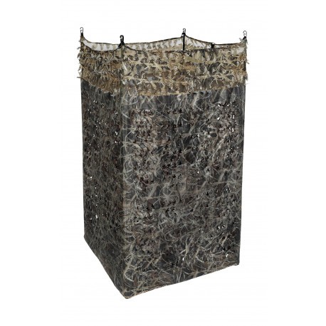 Affût camouflage Stepland bi-matière 3D Forêt / 4 pieds - 1,5 x 4 m