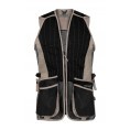 Gilet de ball-trap Percussion Evo - Noir / Beige