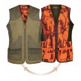 Gilet de chasse Percussion Savane réversible