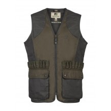 Gilet de chasse Percussion Tradition brodé Logo - Kaki clair