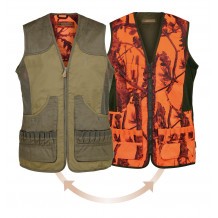 Gilet de chasse Percussion Savane réversible