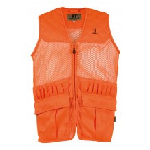 Gilet de chasse Percussion Savane filet - Orange