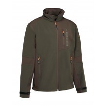 Blouson softshell Percussion Vert - Marron