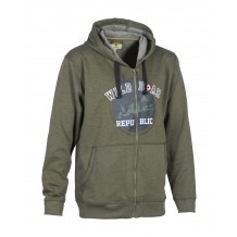 Sweat-shirt de chasse à capuche Percussion Wild Boar Republic - Kaki