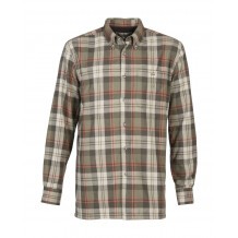 Chemise de chasse doublée polaire Percussion Inverness - Kaki / Orange
