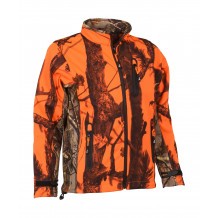 Blouson de chasse Enfant Percussion softshell Ghostcamo Blaze & Black