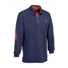 Polo Ligne Verney-Carron Casual manches longues - Bleu