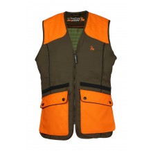 Gilet de chasse ProHunt Grouse Kaki - Orange