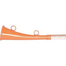 Corne de chasse plate 20 cm Stepland orange