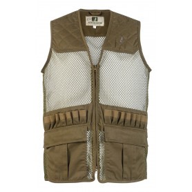 Gilet de chasse Percussion Savane filet - Kaki