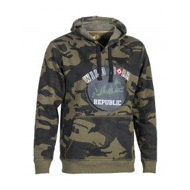 Sweat-shirt de chasse à capuche Percussion Wild Boar Republic - Camo CE