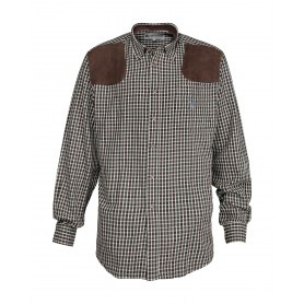 Chemise de chasse Percussion Sologne - Vert / Marron