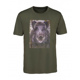 Tee-shirt Enfant Percussion sérigraphié Sanglier