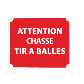 Pack 10 pancartes de chasse TIR A BALLES