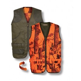 Gilet de chasse Percussion Savane réversible